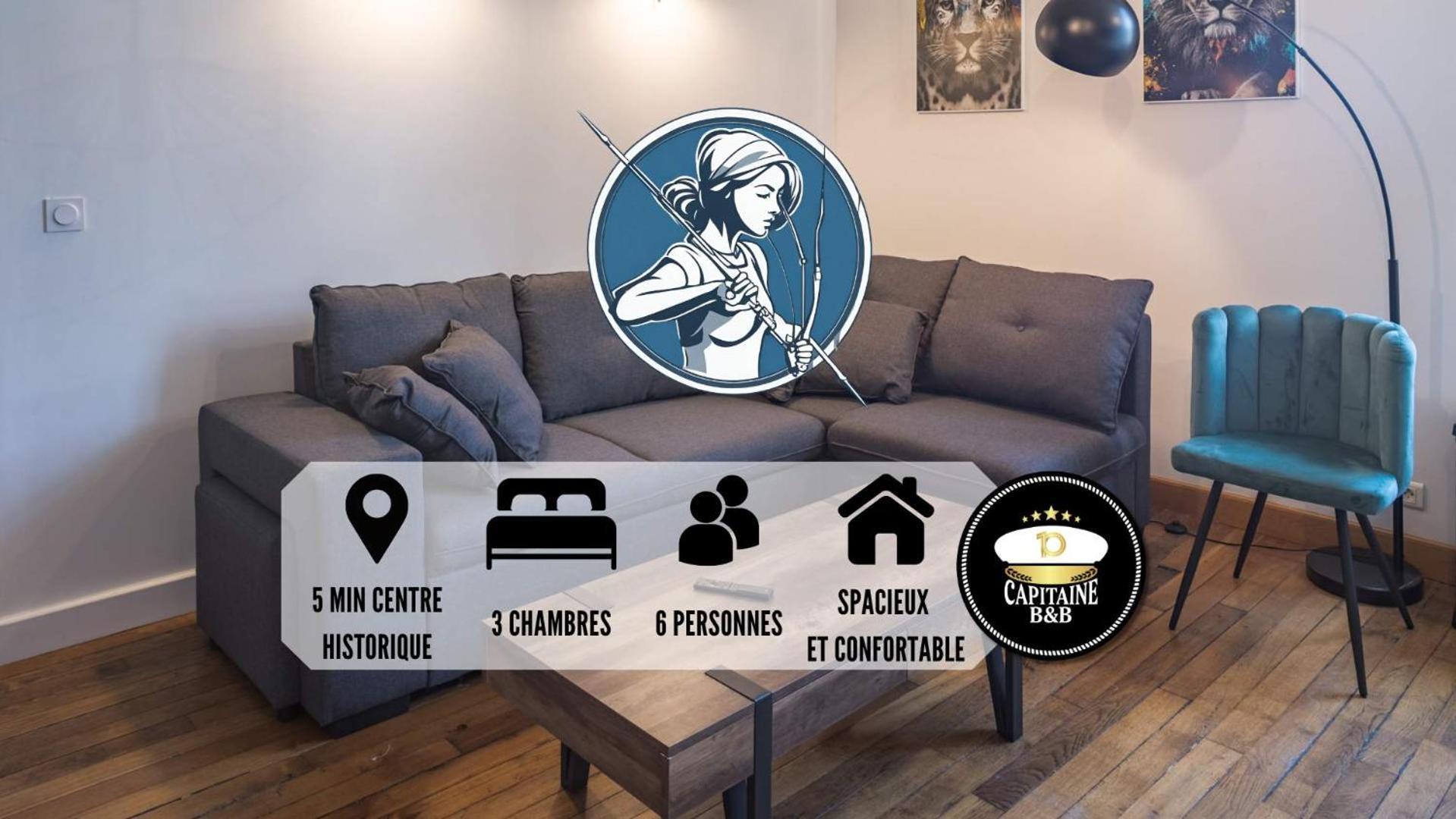 Apartamento Le Logis De L'Arc - 5Min Hypercentre - Max 6 Personnes Troyes Exterior foto